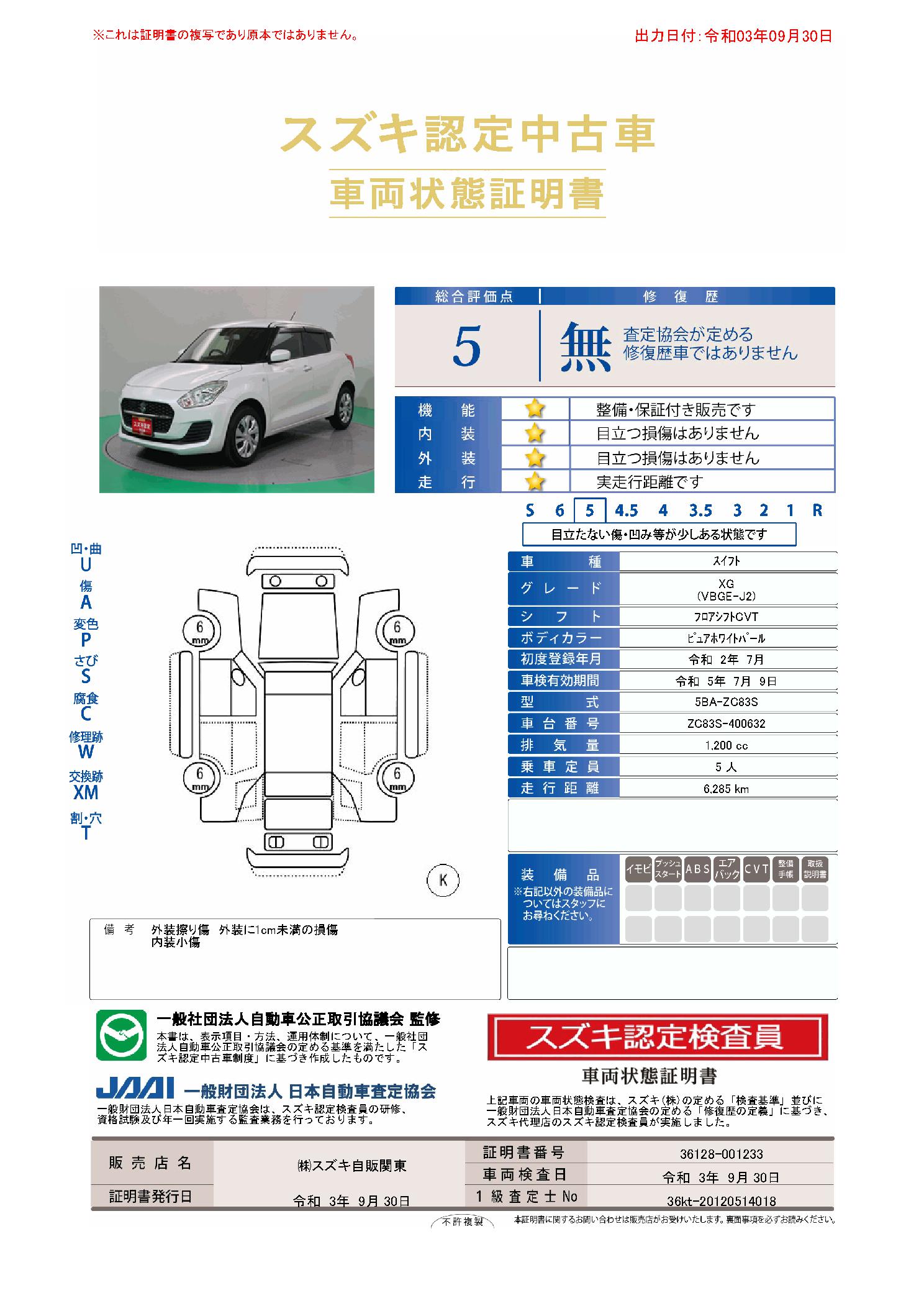 クルマ詳細 スズキ定額マイカー